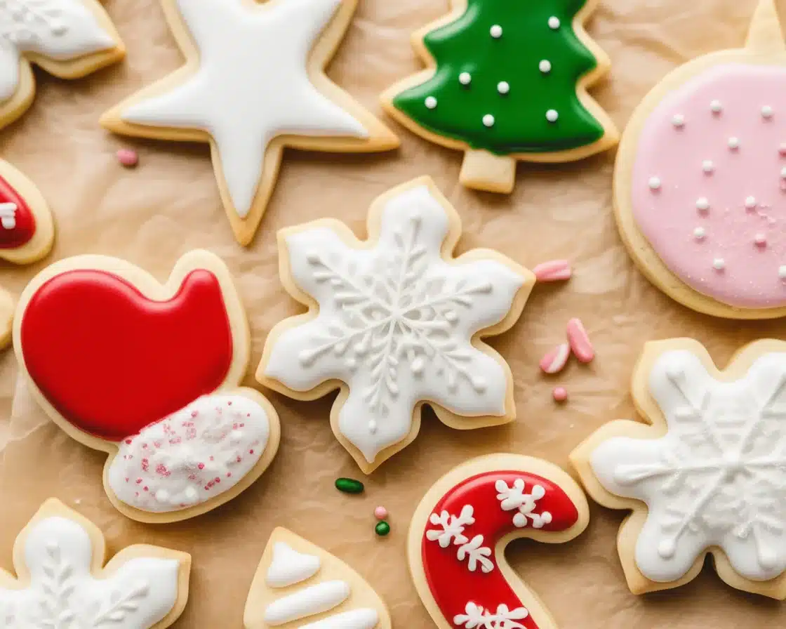 Delicious sugar cookies with colorful icing ready for any celebration.