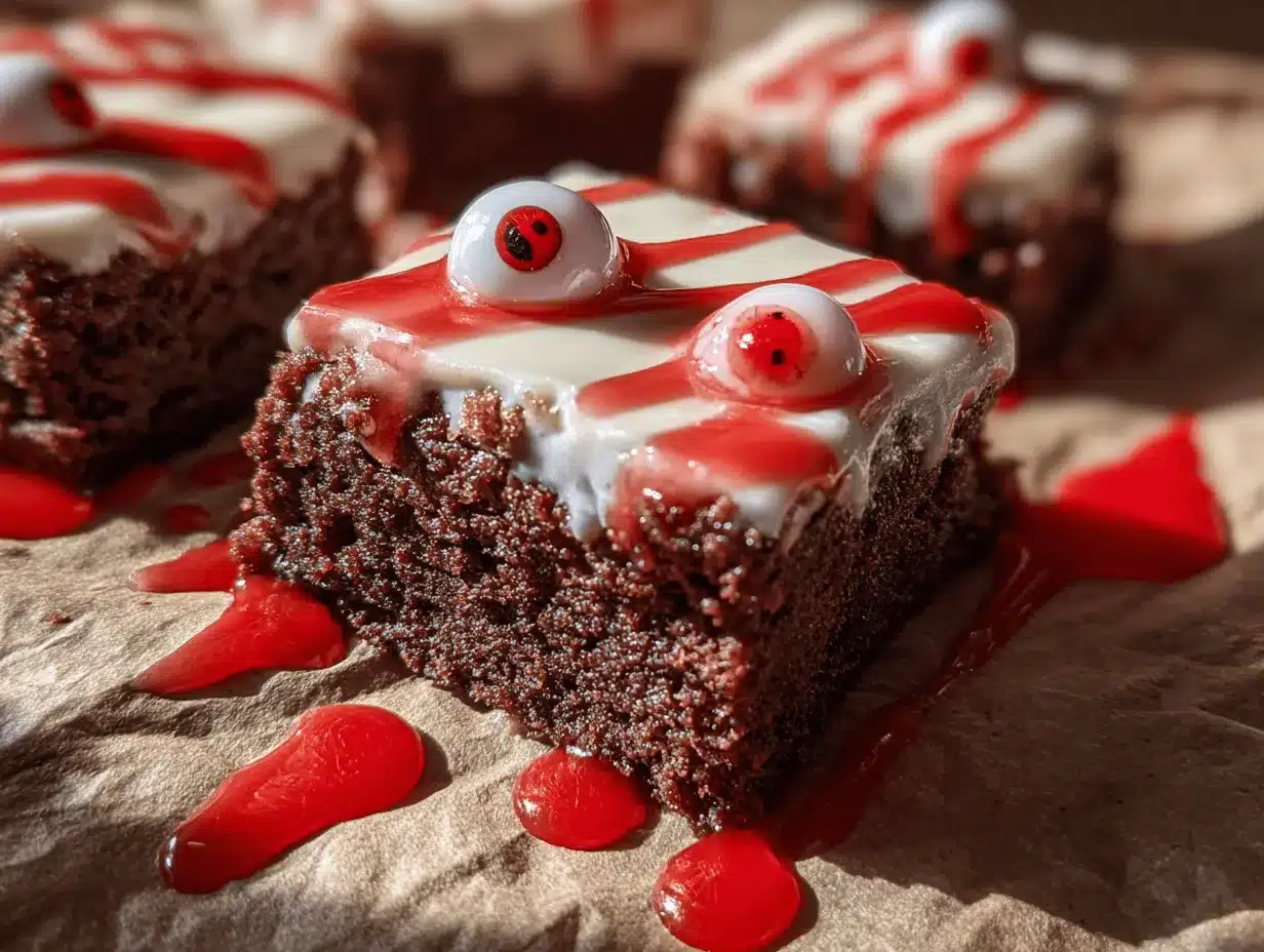 eyeball brownies preparation steps