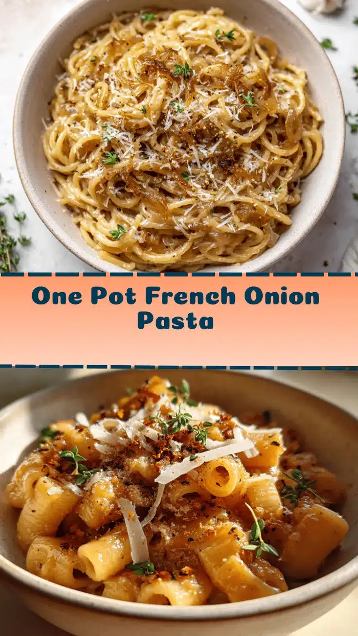 French onion pasta recipe