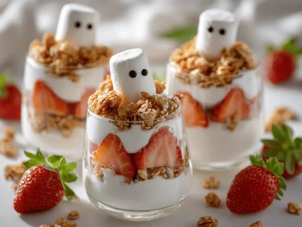 ghostly yogurt parfaits - featured image