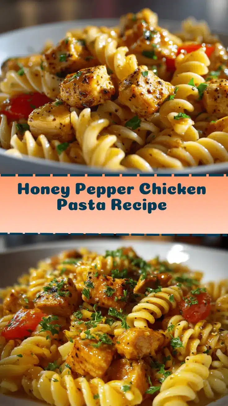 honey pepper chicken pasta recipe