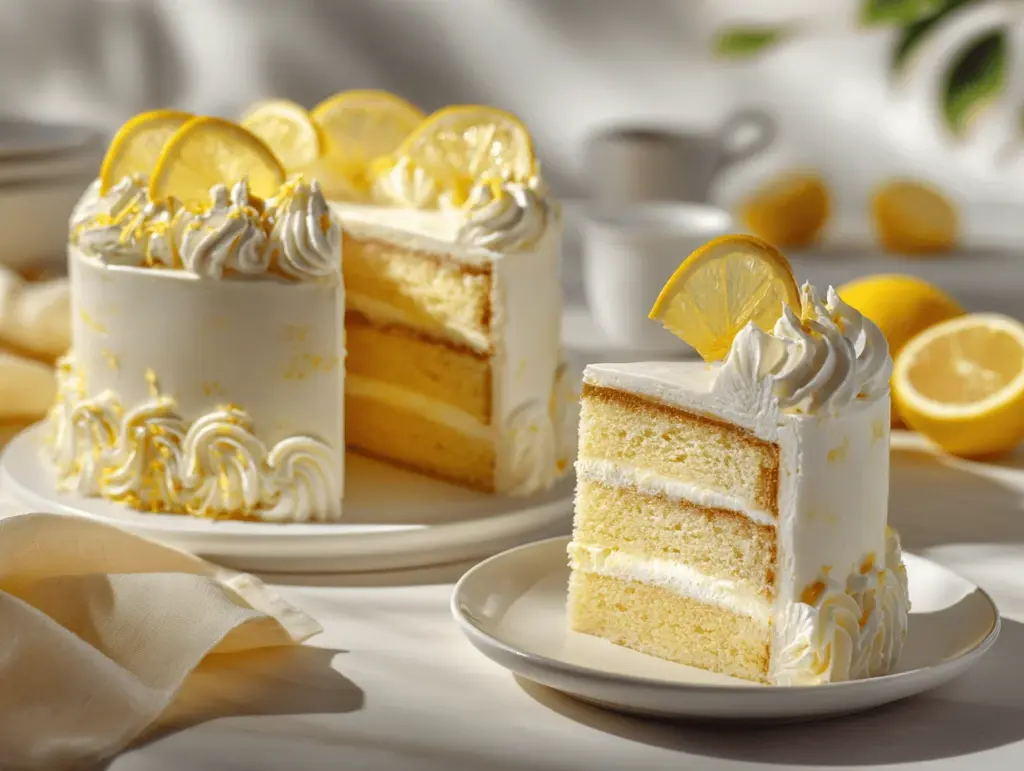 Italian lemon cream cake - featured image