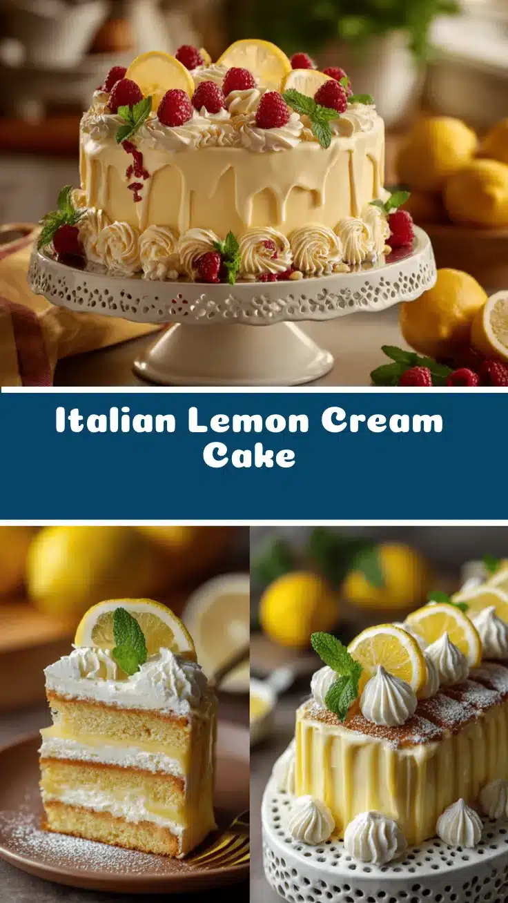 Italian Lemon Cream Cake recipe