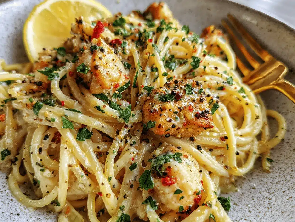 lemon chicken pasta preparation steps
