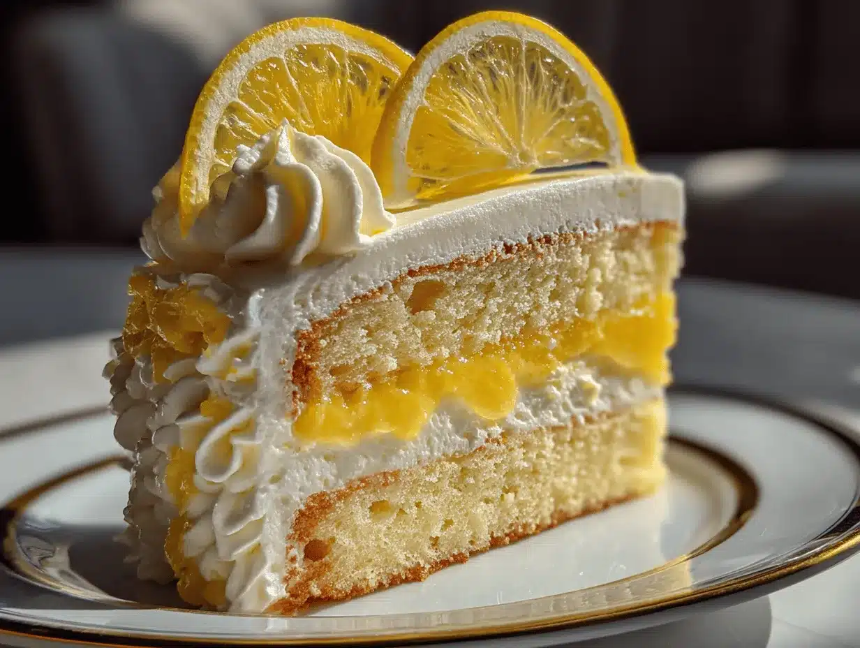 lemon mousse cake preparation steps