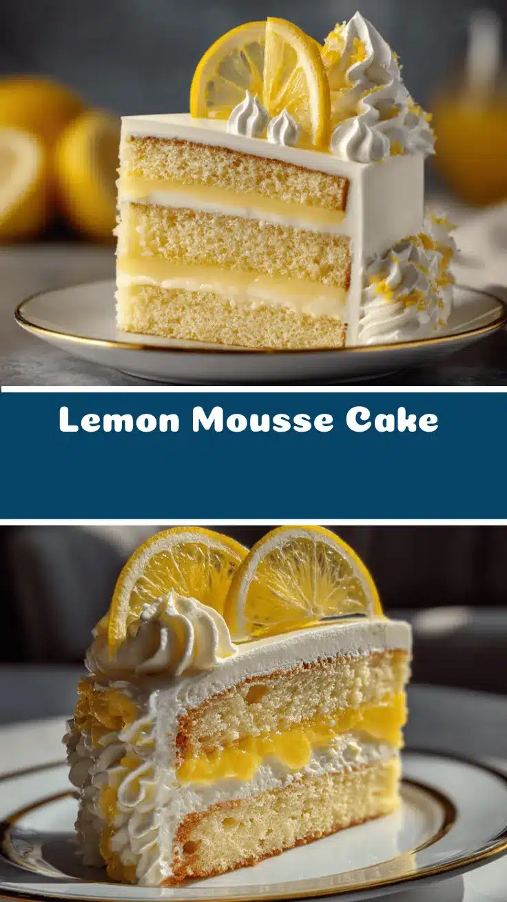 lemon mousse cake recipe