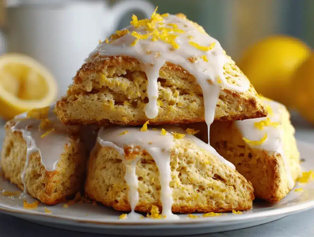 lemon scones recipe - featured image