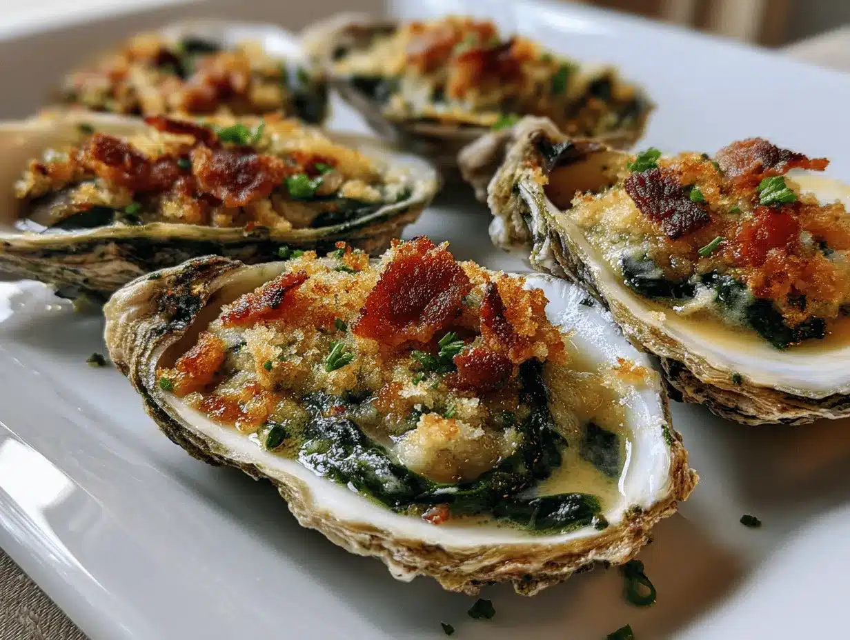 Oysters Rockefeller recipe preparation steps