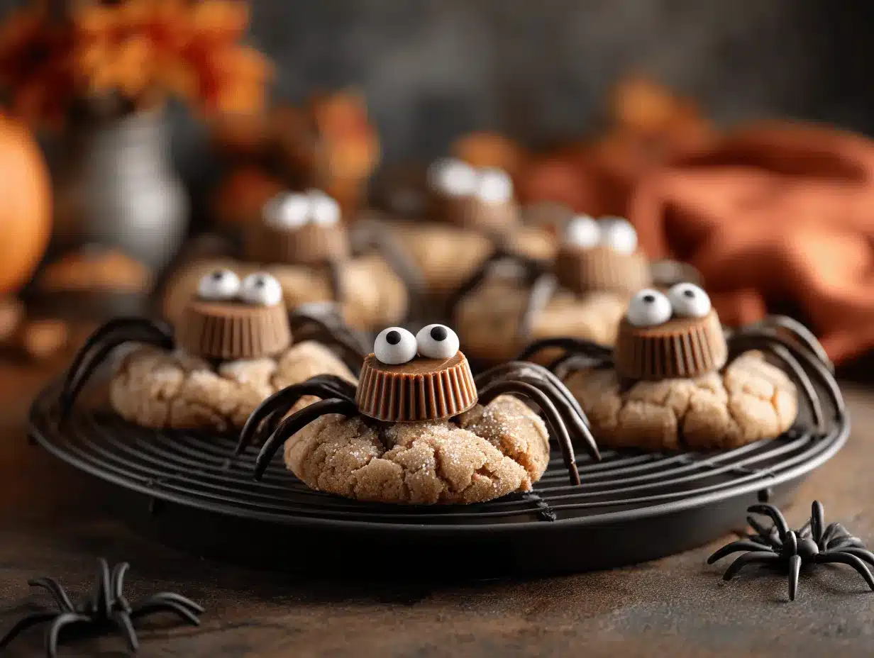 peanut butter spider cookies preparation steps