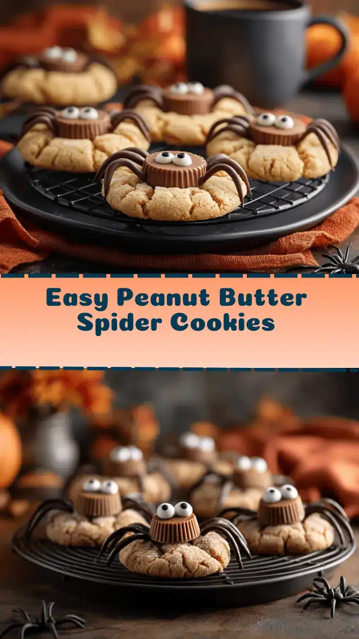 peanut butter spider cookies recipe