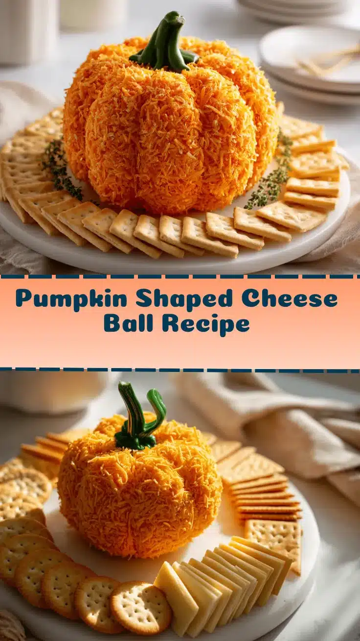 pumpkin shaped cheese ball recipe