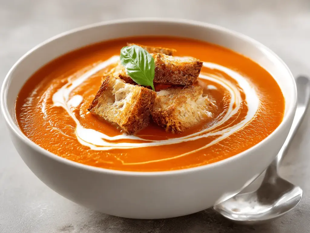 roasted tomato soup - featured image