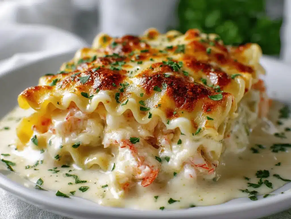 Shrimp and crab Alfredo lasagna roll-ups - featured image