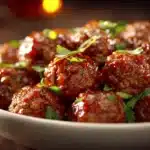 sweet chili meatballs crockpot - featured image
