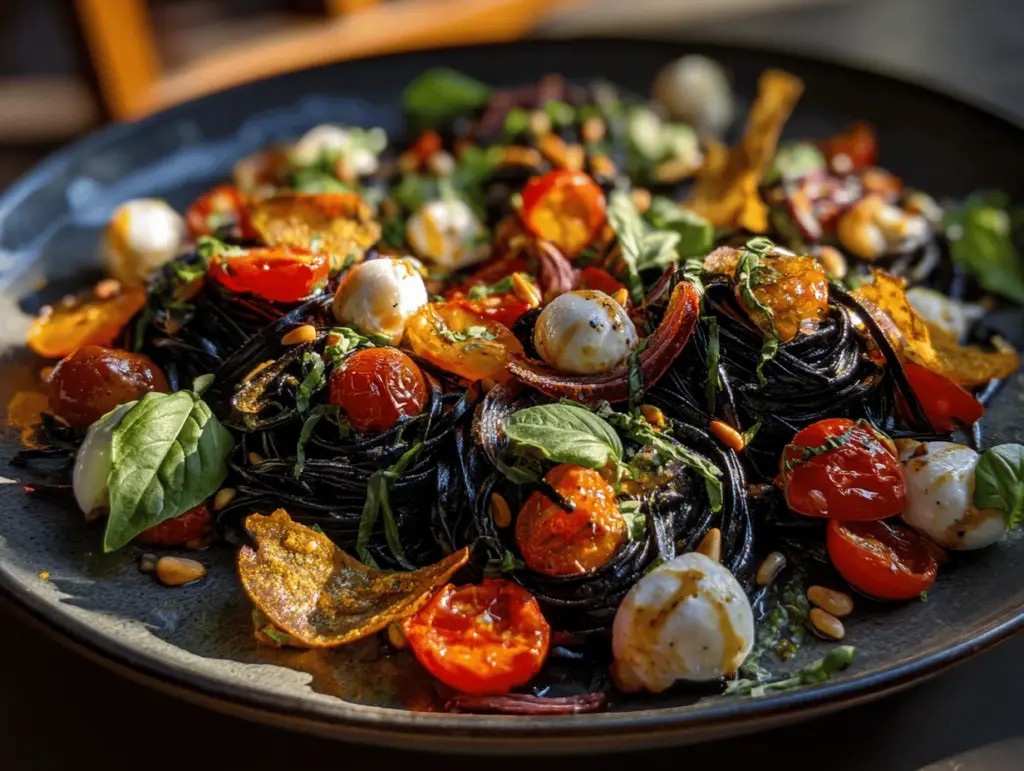 black Halloween pasta - featured image