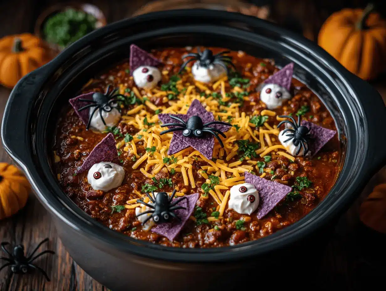 Halloween chili recipe preparation steps