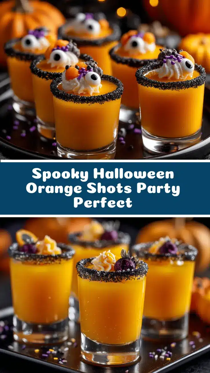 Halloween orange shots recipe