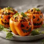 Halloween stuffed peppers - featured image