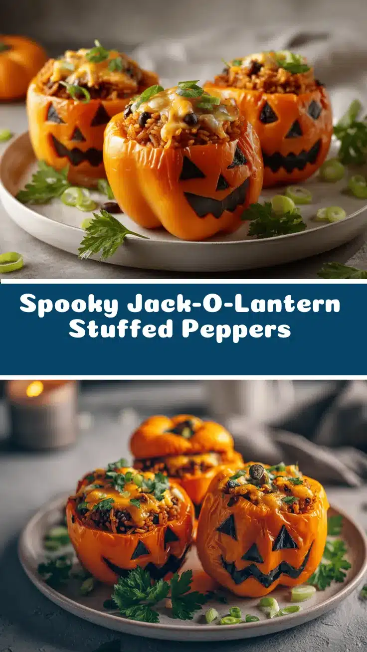 Halloween stuffed peppers recipe